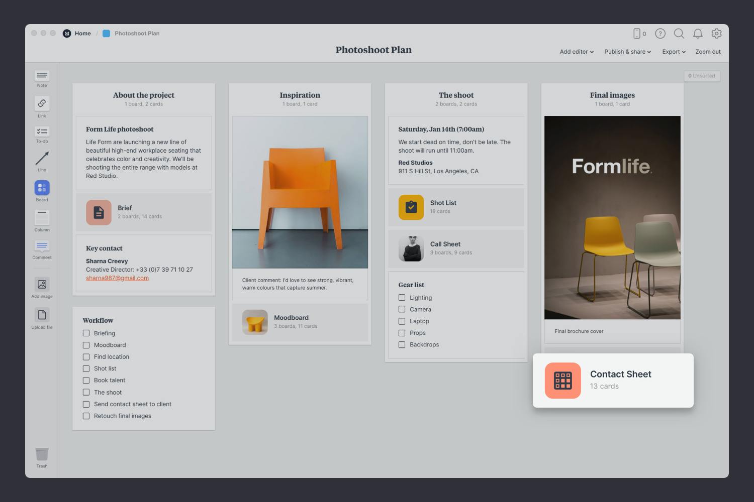 The six essential steps to planning a photoshoot