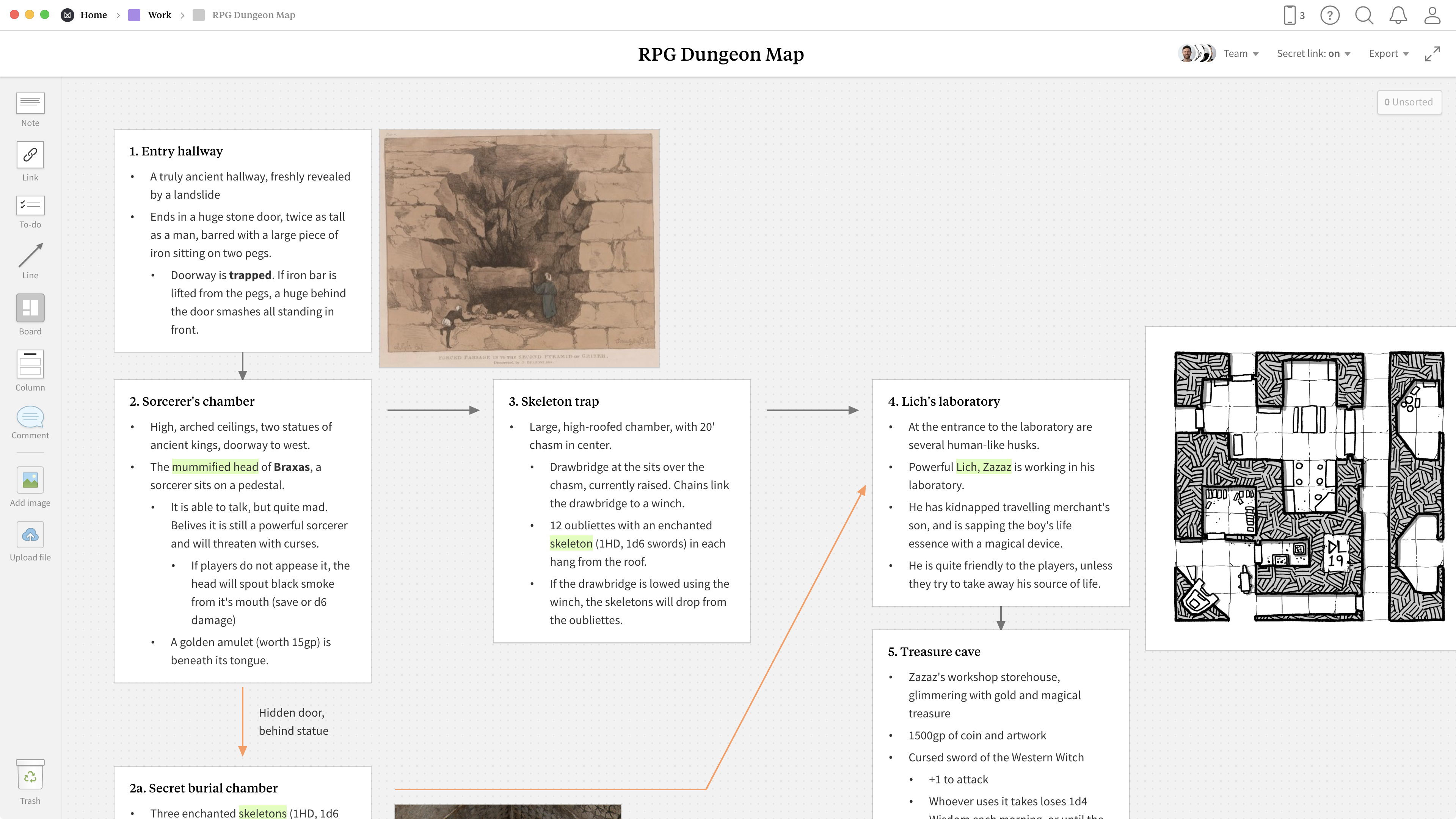 evernote templates for rpg