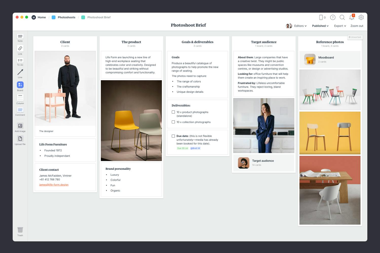 Photoshoot Plan Template Example Milanote Photoshoot Plan Template Example Milanote