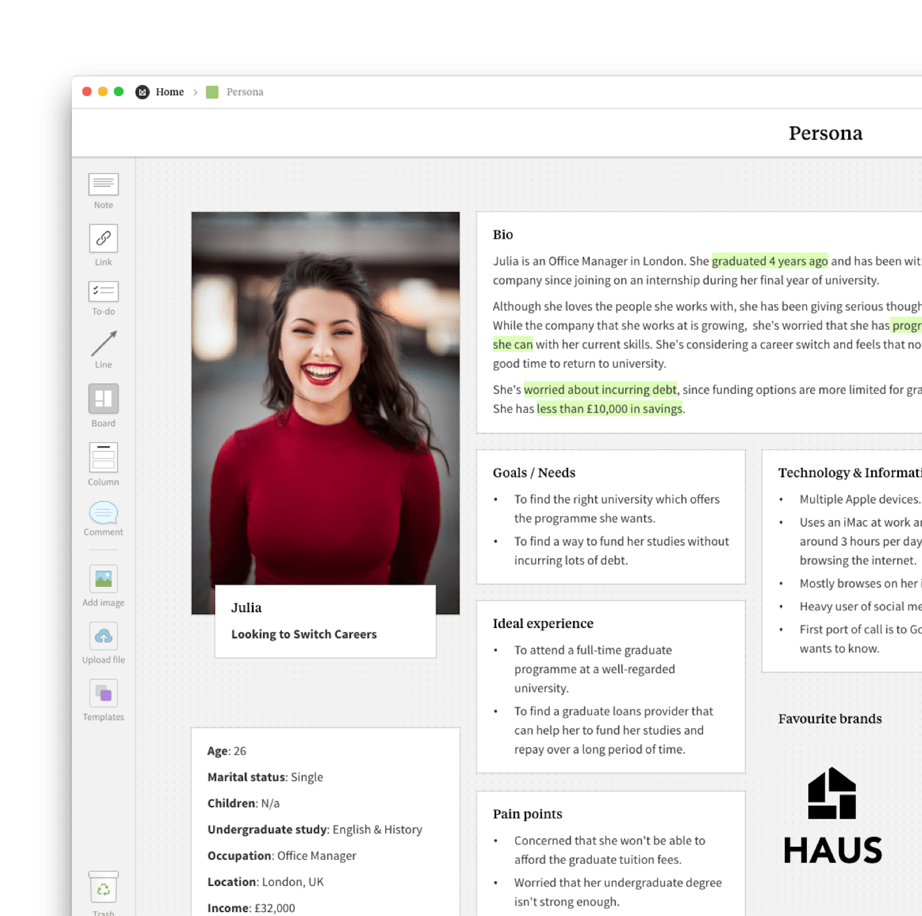 Visual Workspace For UX/UI Designers - Milanote