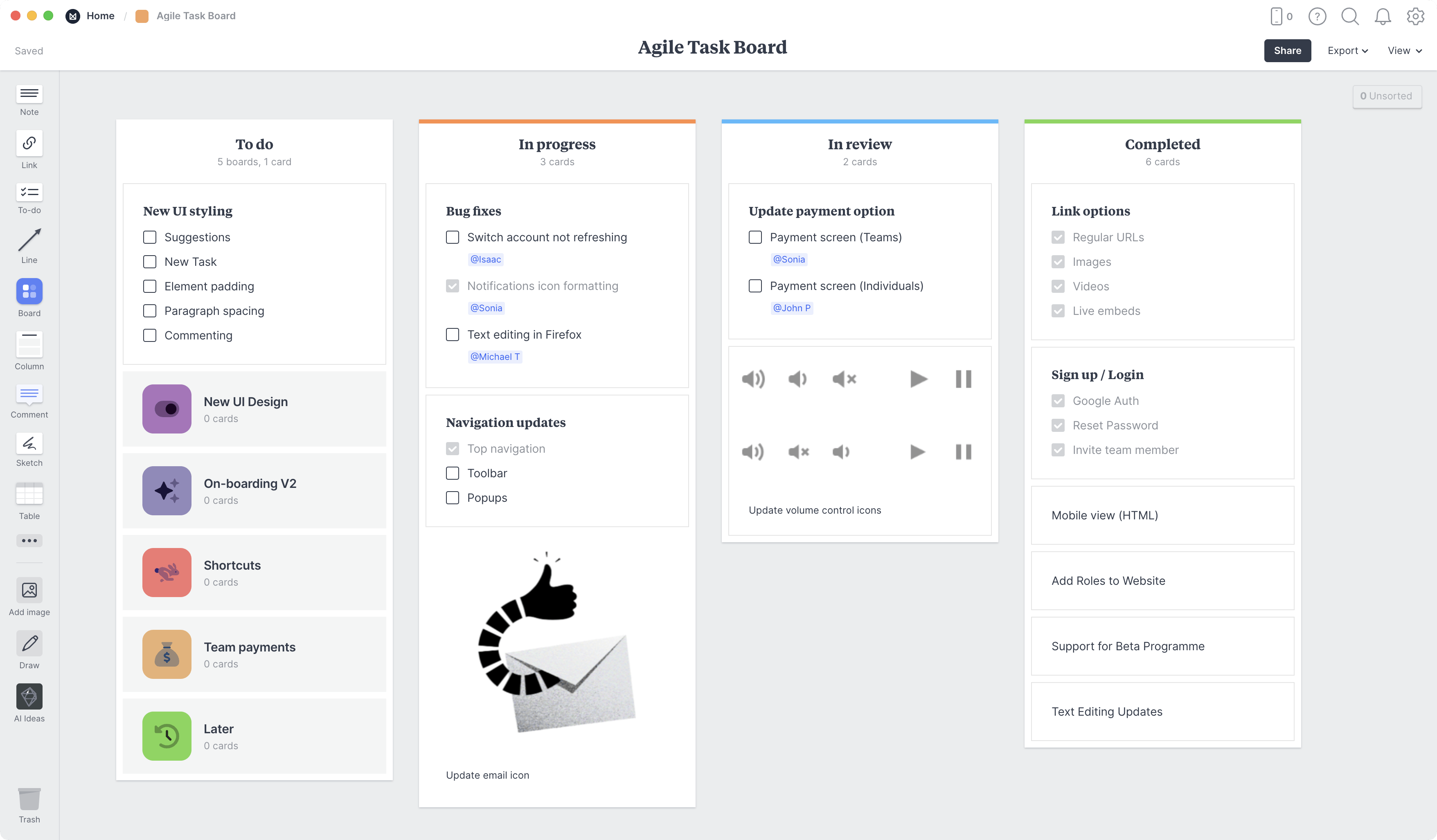 Lean Canvas Template & Example Project - Milanote