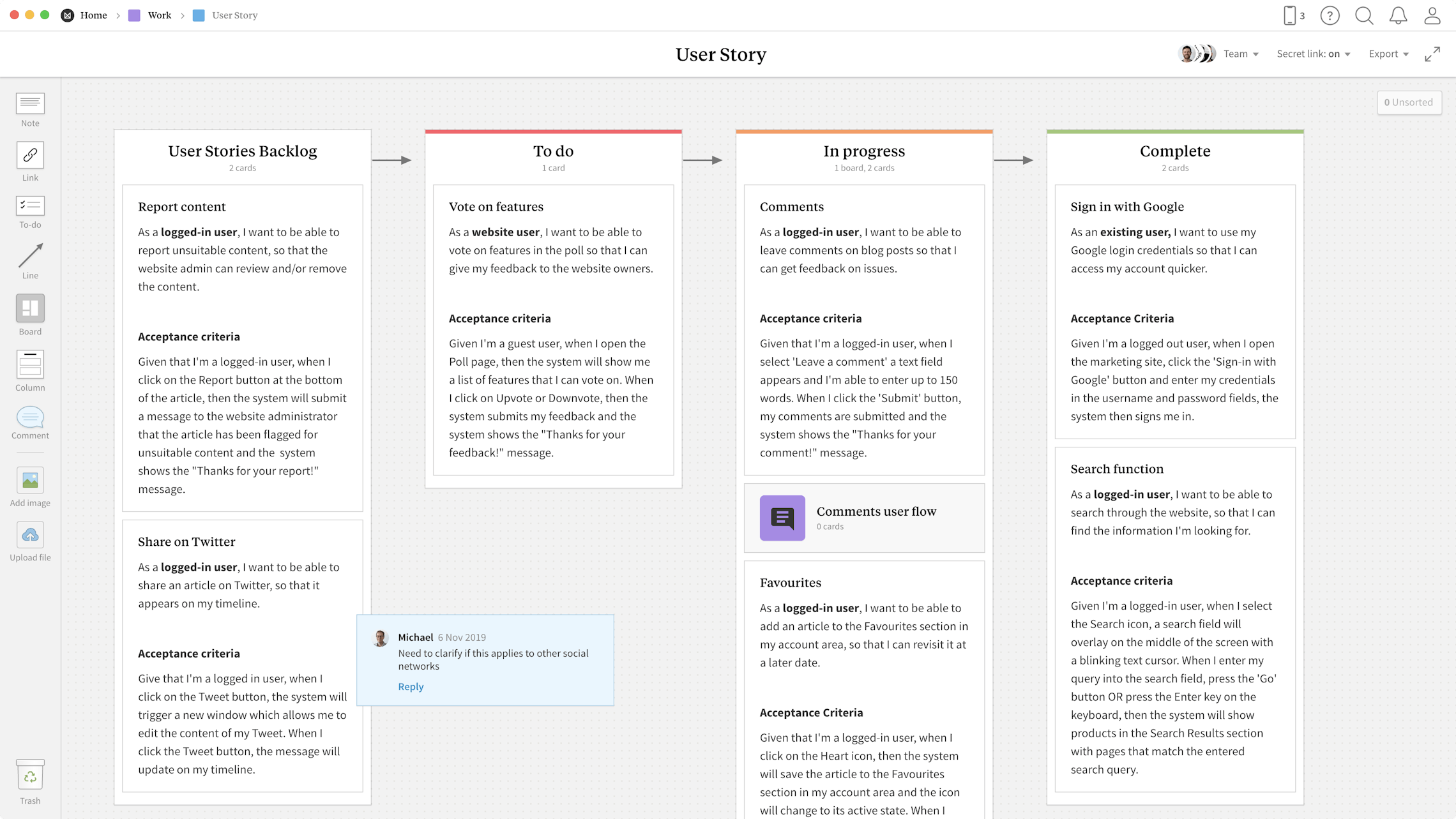 User Story Template & Examples - Milanote In Agile Story Card Template
