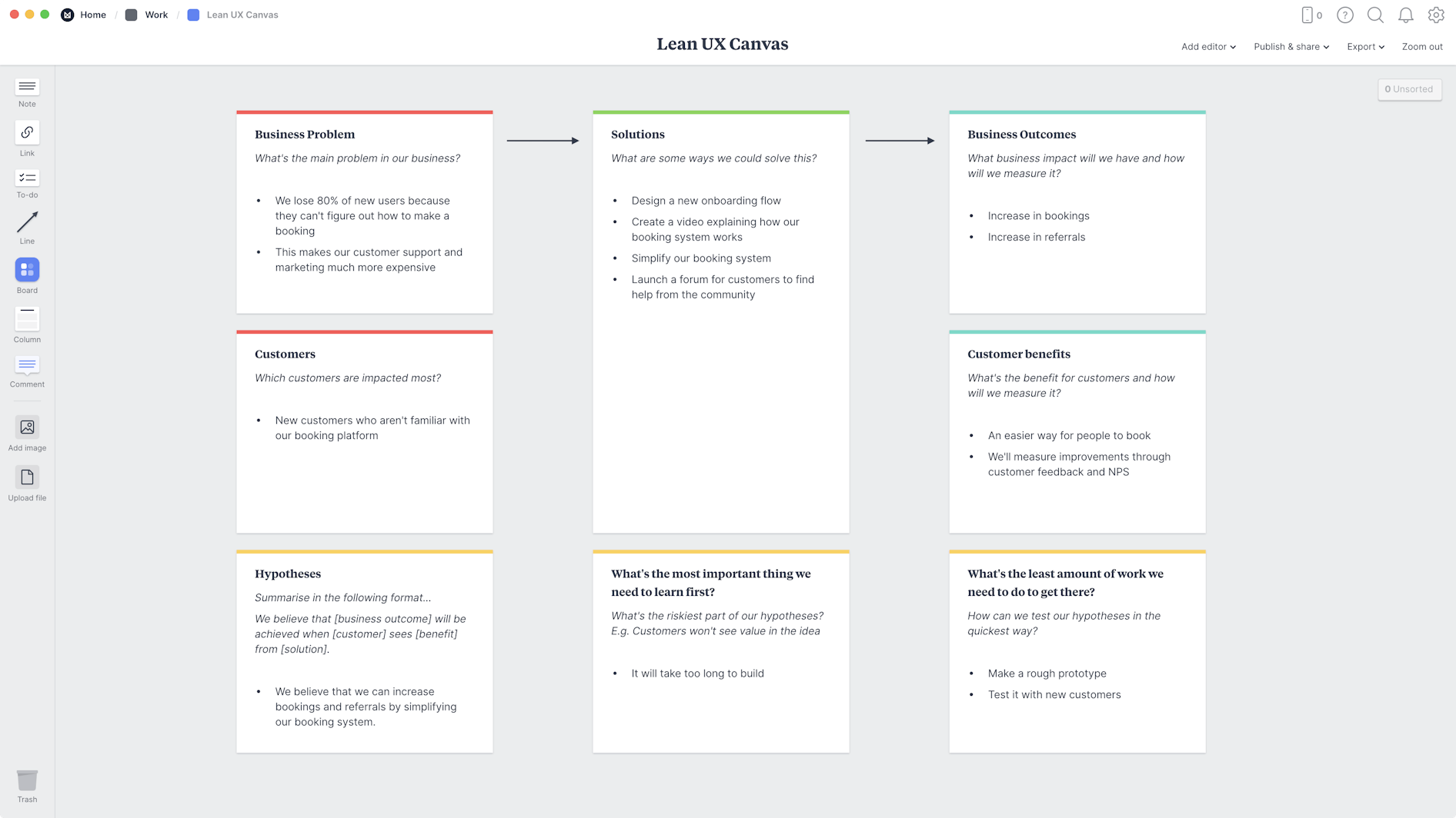 Nine key templates for planning UX design projects - Milanote