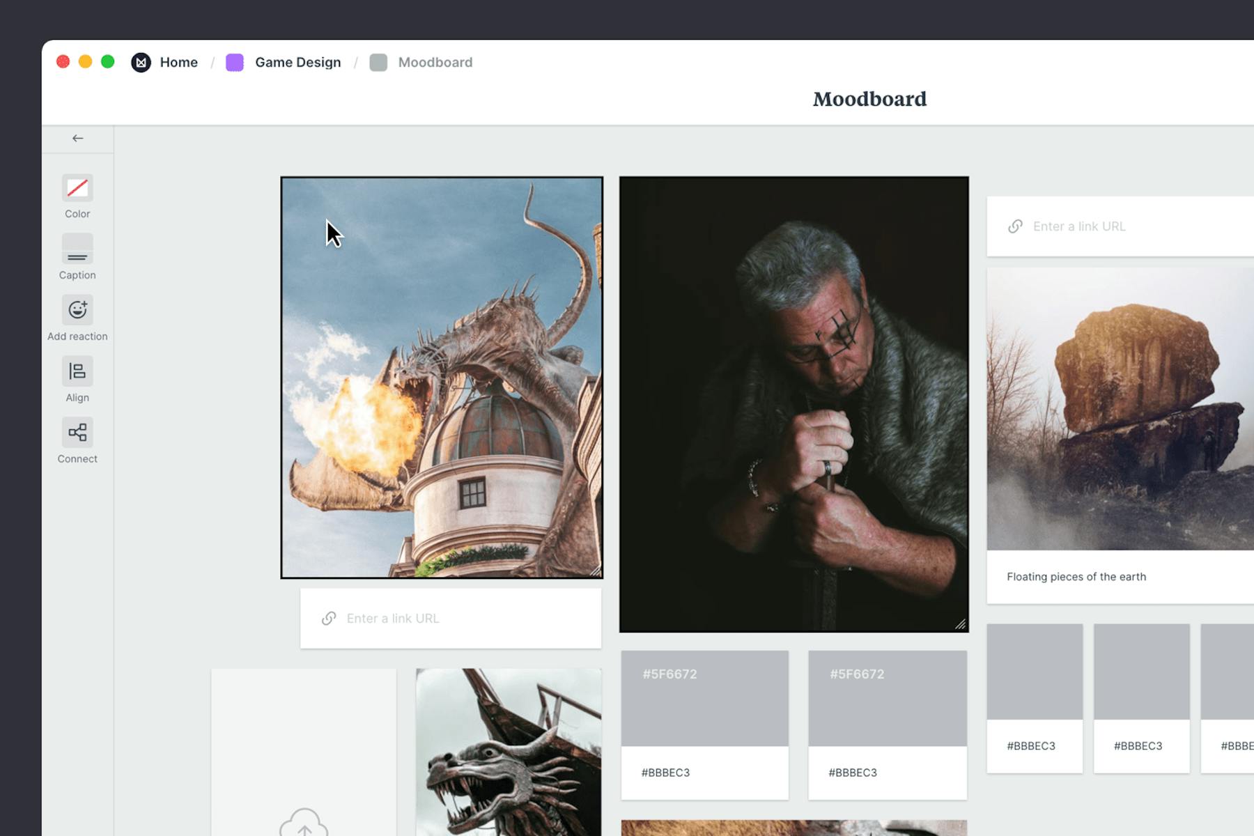 Game Design Moodboard Template & Example - Milanote