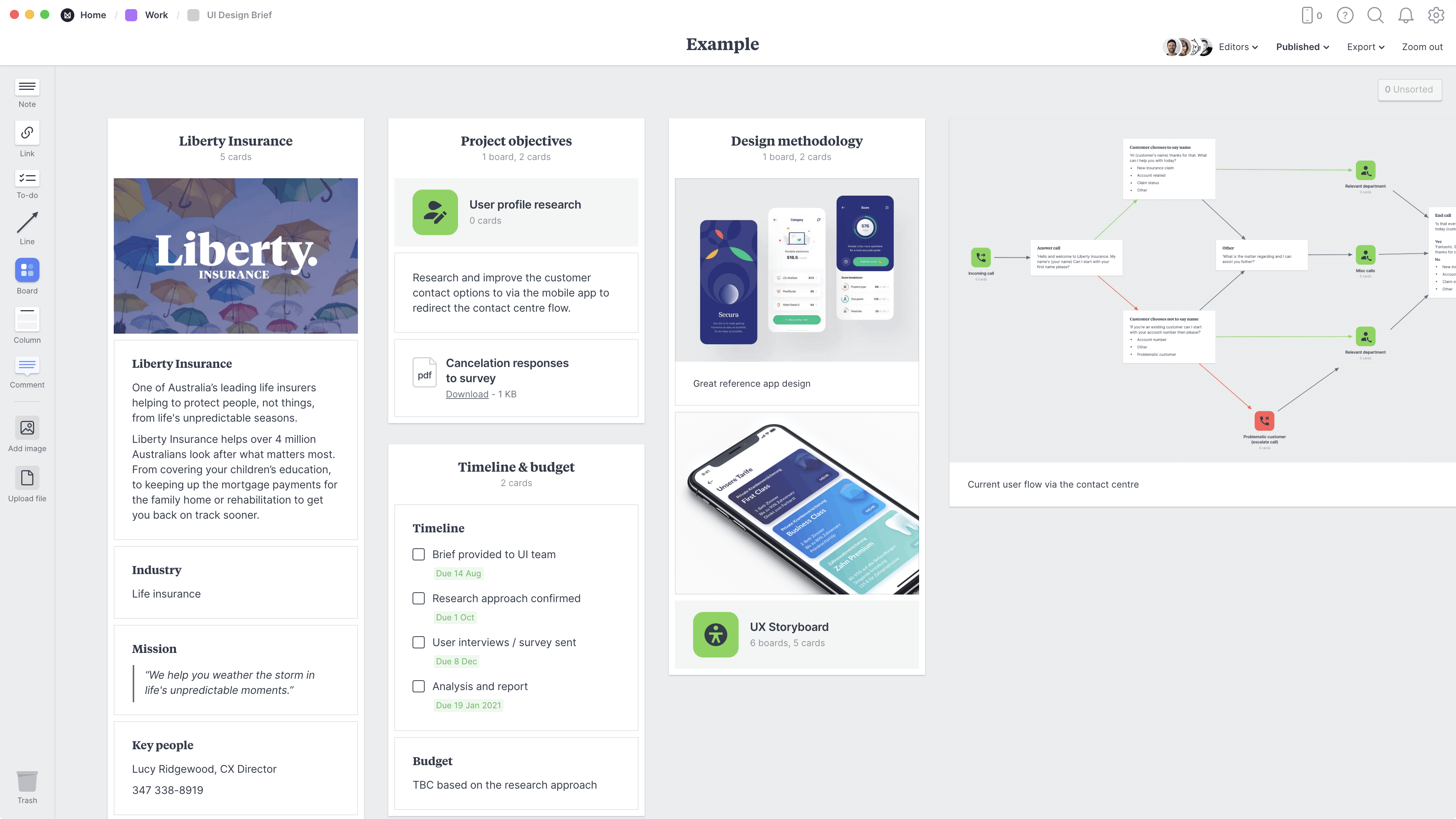 UI Design Brief Template & Example Milanote