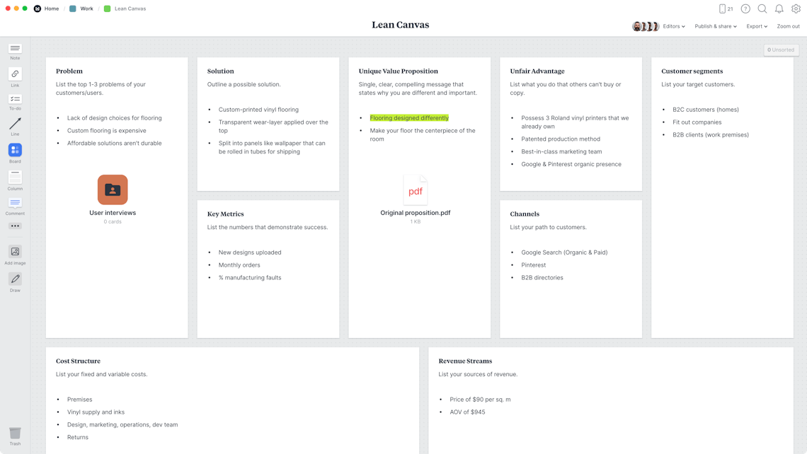 What is the Right Fill Order for a Lean Canvas?