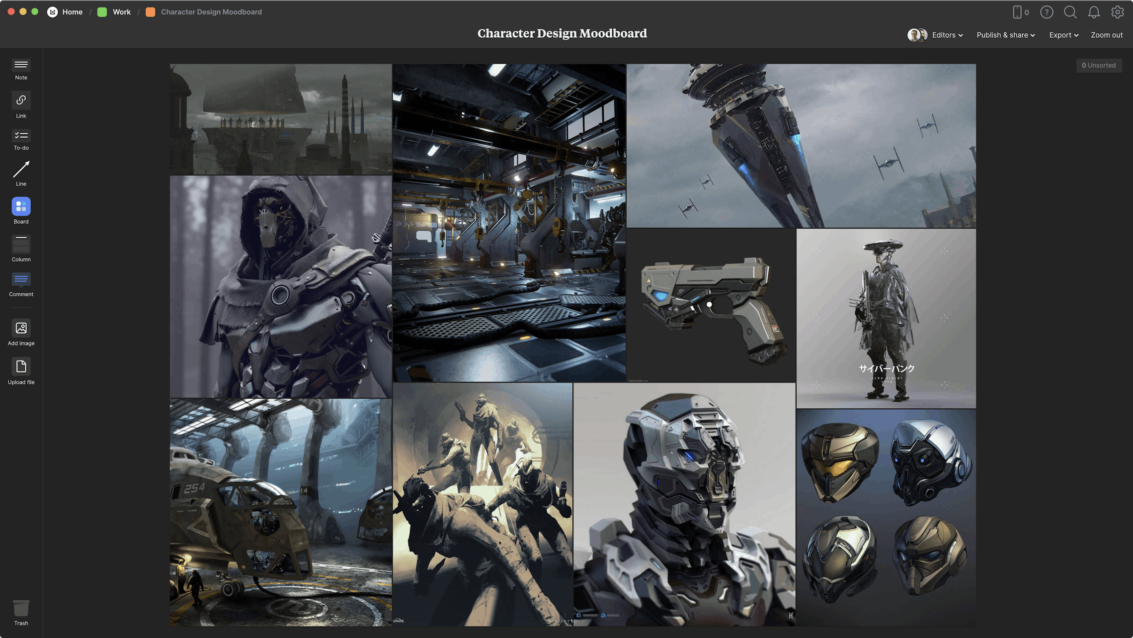Character Design Moodboard Template & Example - Milanote
