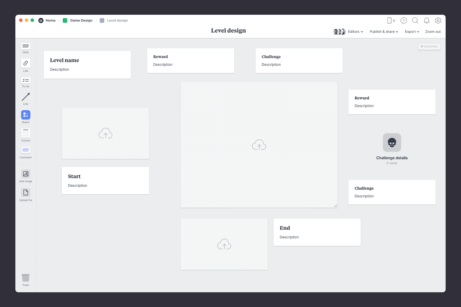 Game Level Design Template & Example Milanote