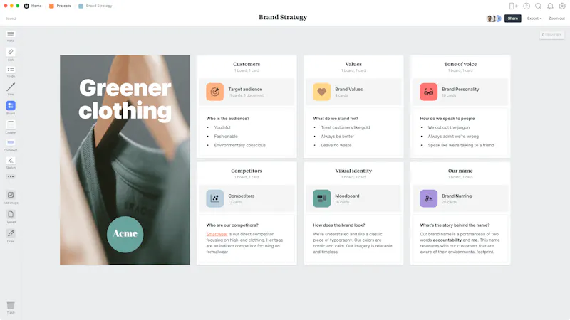 9 Essential Brand Strategy Templates (free) - Milanote