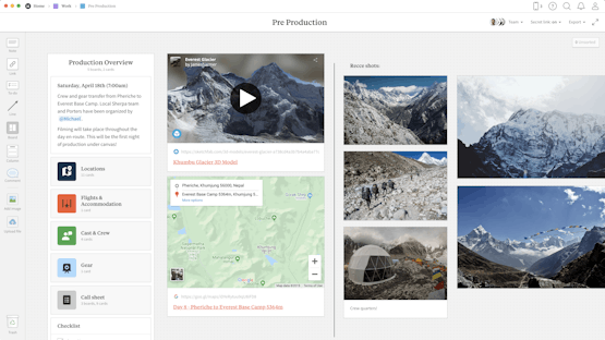 Pre Production Template Example Milanote
