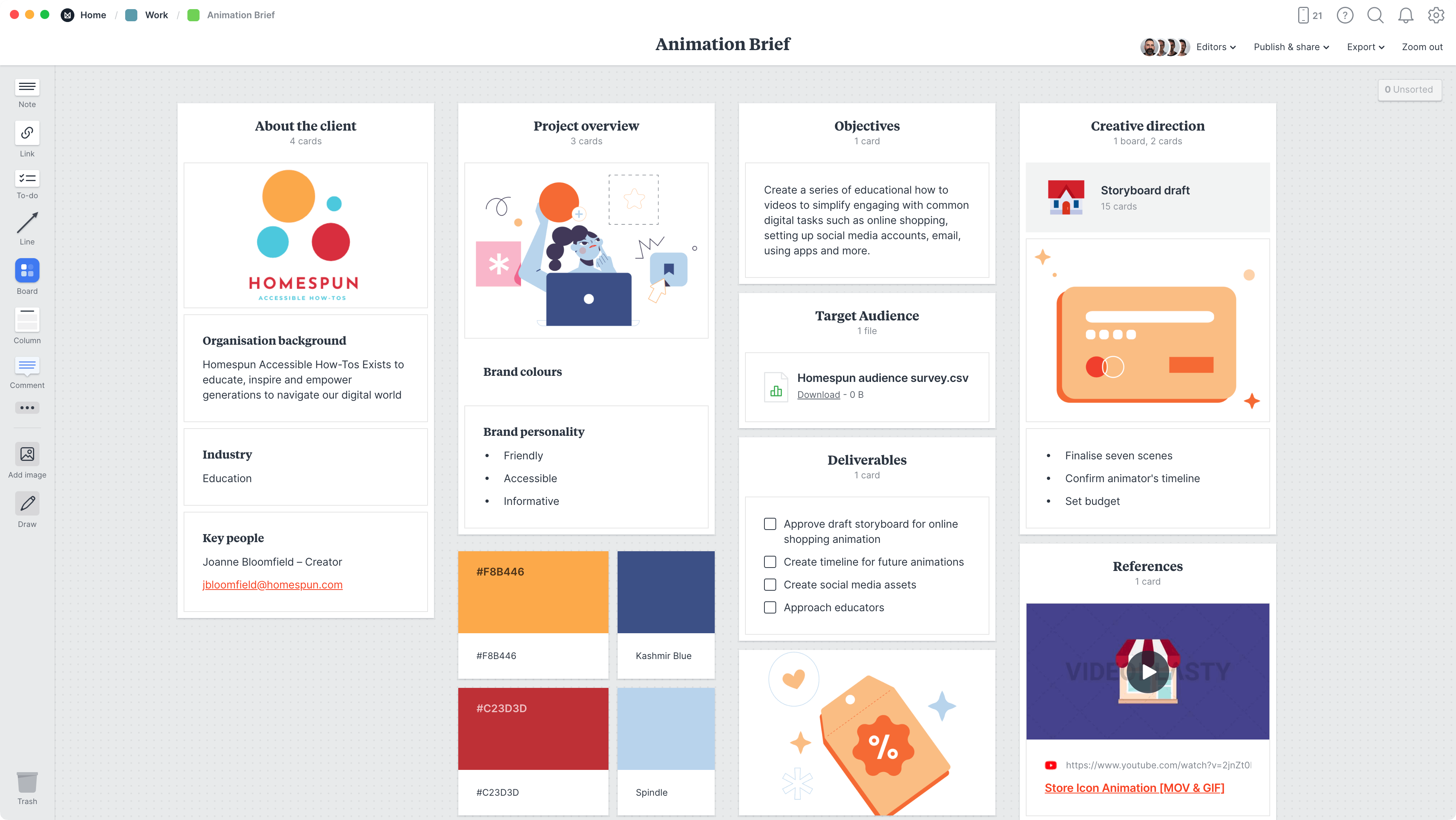 Animation Brief Template & Example - Milanote Animation Brief Template & Example - Milanote