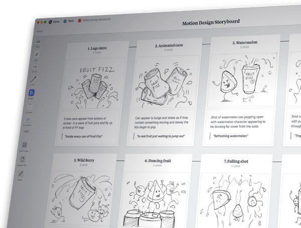 Free Online Storyboard Creator App - Milanote