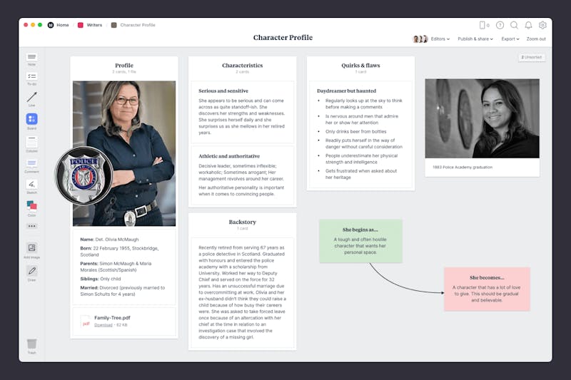 Novel Plan - Template & Example - Milanote