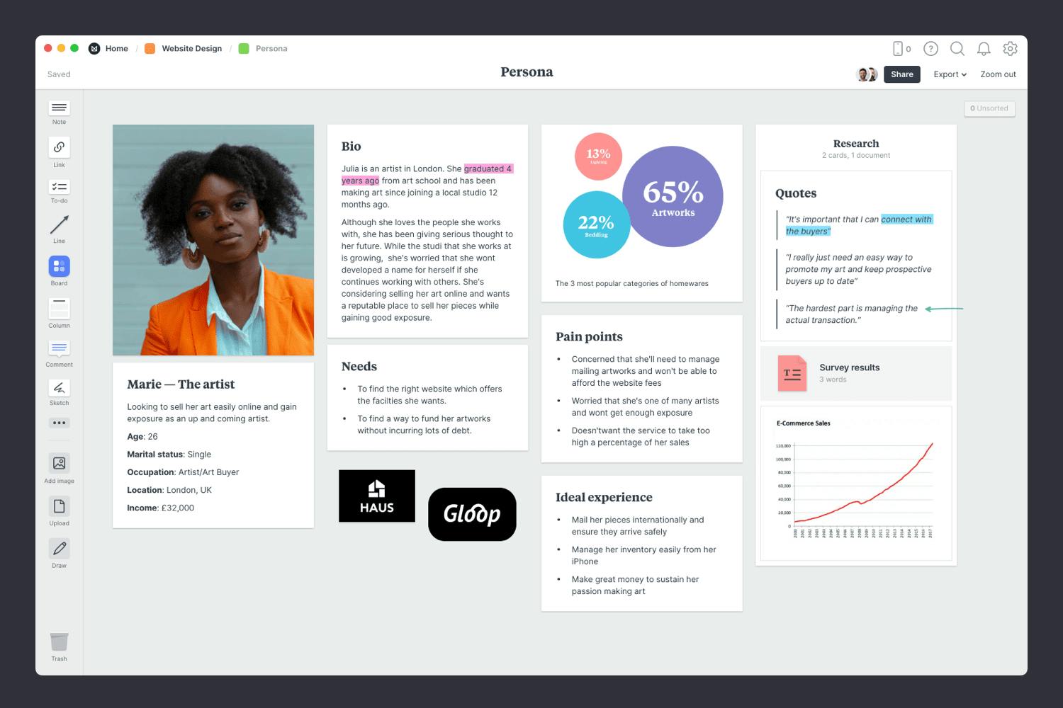 web design project management plan Persona guide step06