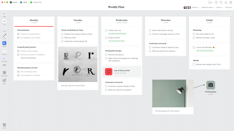 Visual Workspace For Developers & Engineers - Milanote
