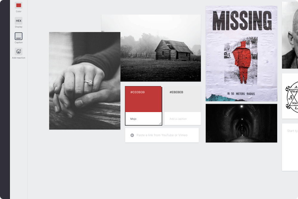 Novel Moodboard Template & Example - Milanote