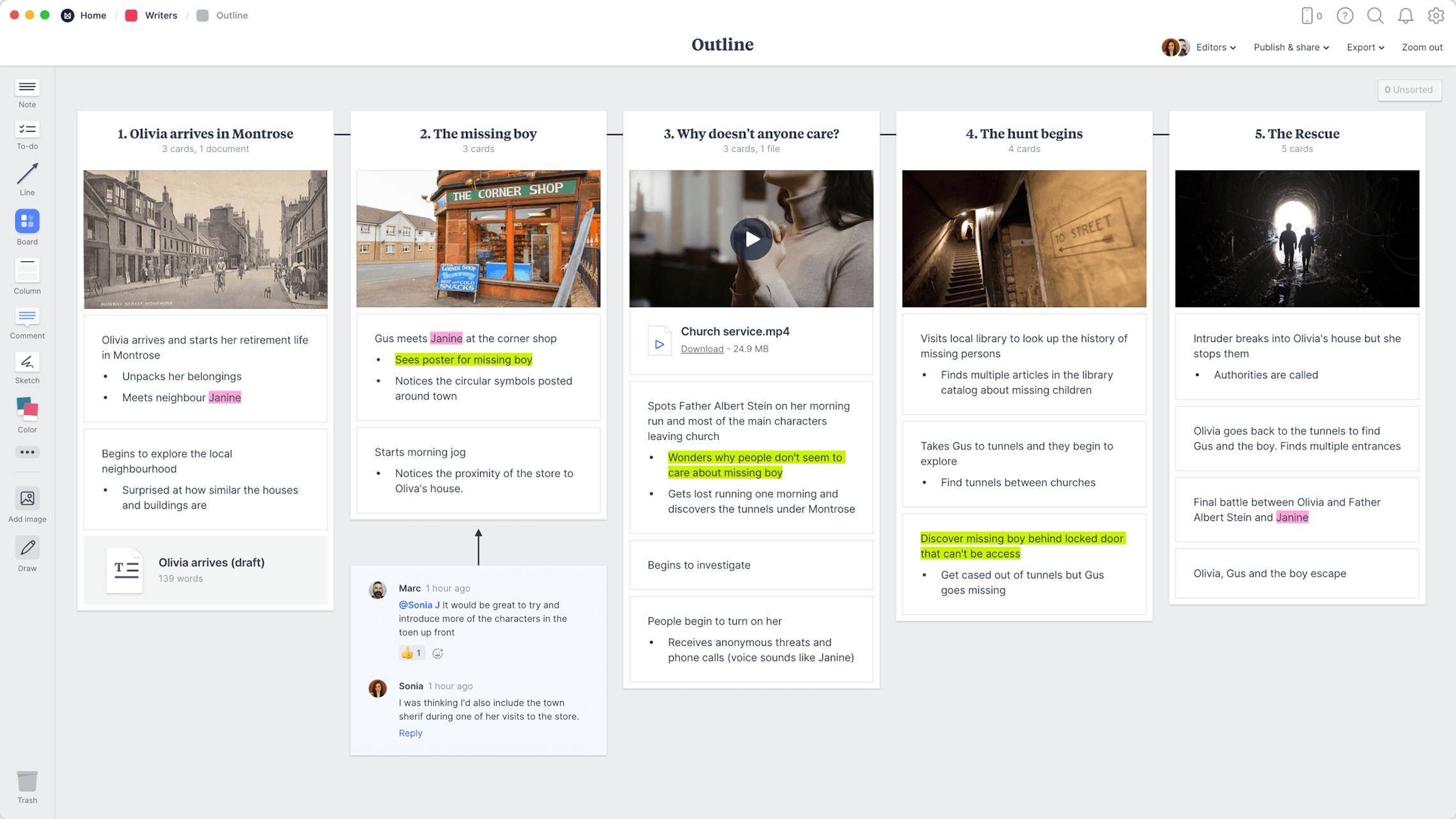Story Outline Template Example Milanote Story Outline Template Example Milanote
