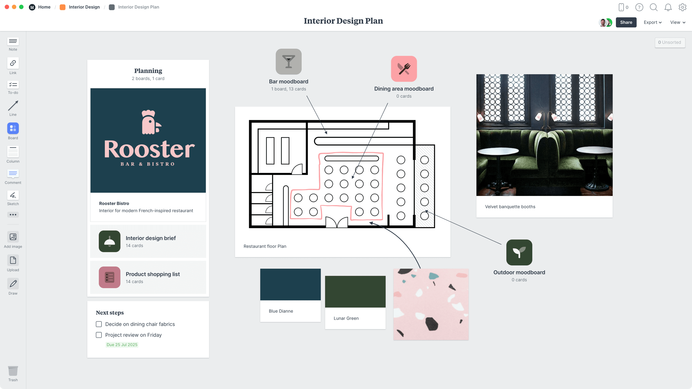 Interior Design Project Plan Template Example Milanote