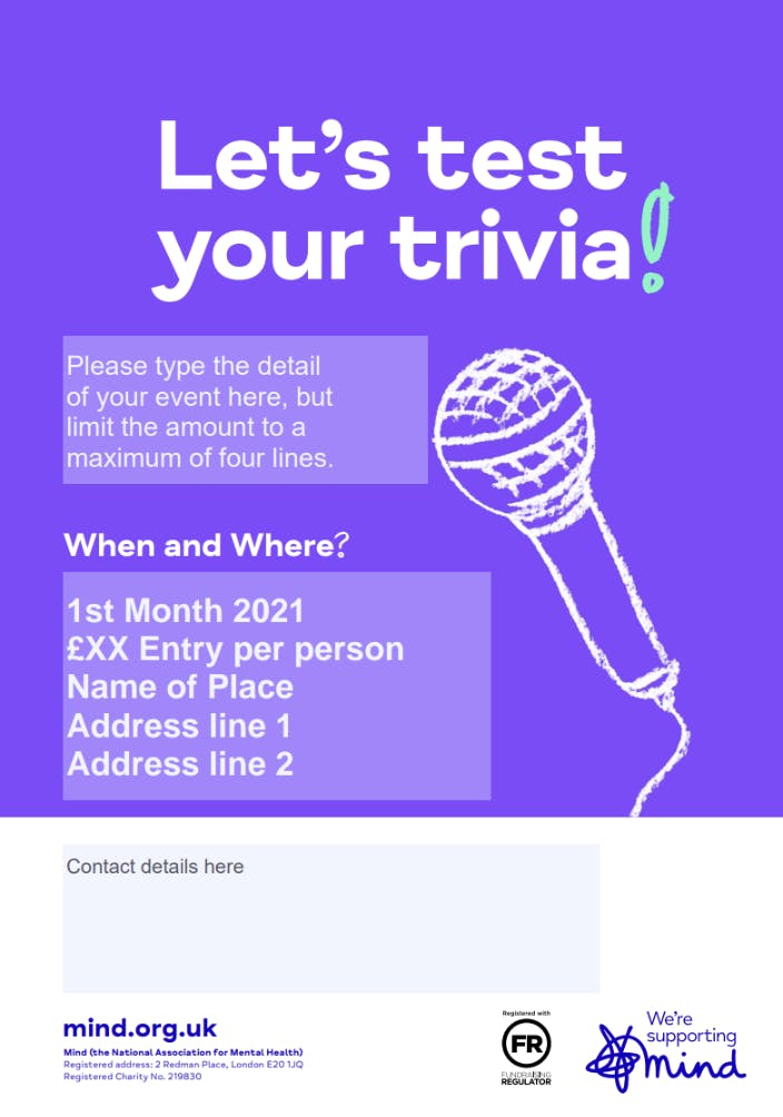 Quiz night poster