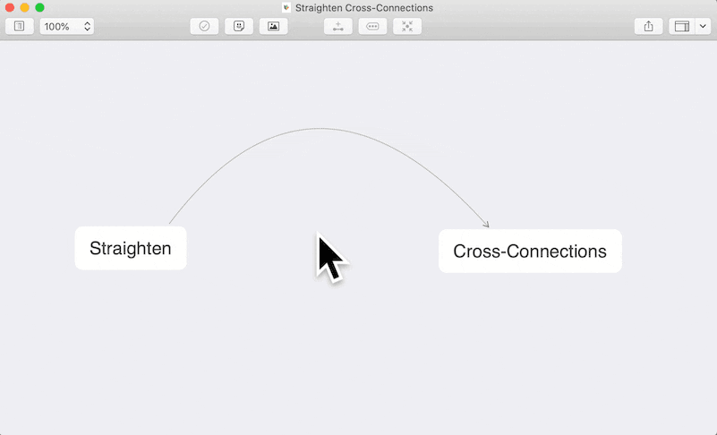 Straighten cross-connections with a shortcut