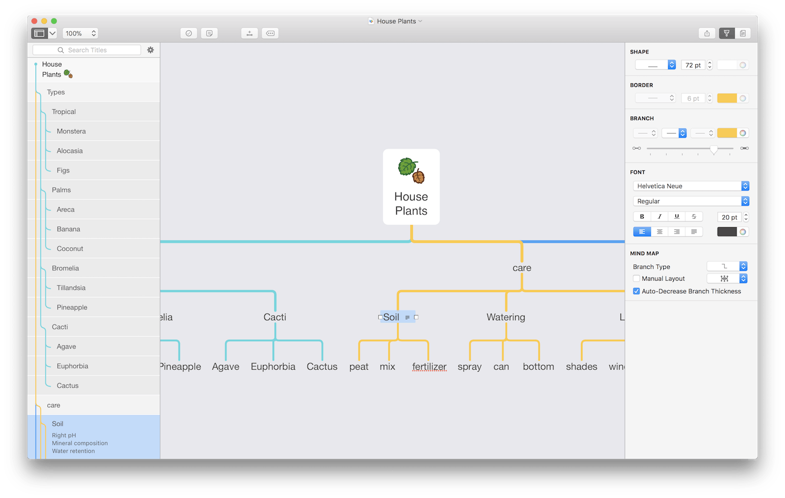 MindNode 5 on Mac