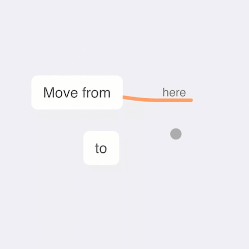 Move and rearrange nodes with the pointer in iPadOS