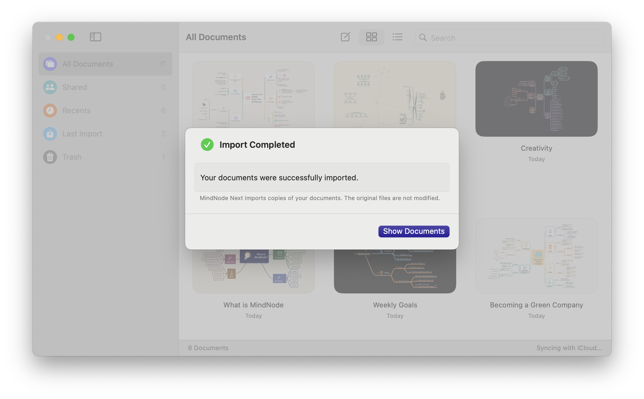 Screenshot of completed image export.