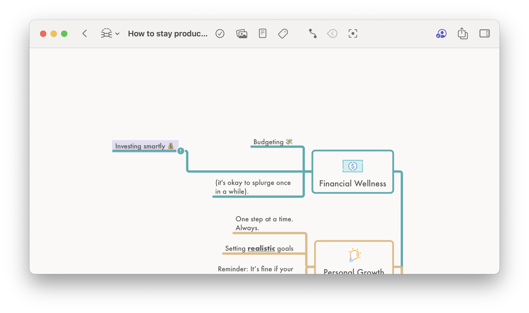 When dragging node, an indicator will appear when the node will be placed at a fixed offset.