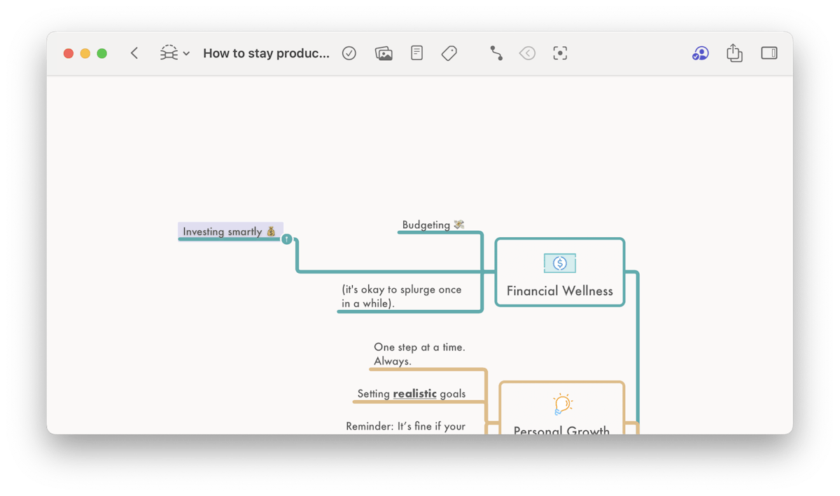 When dragging node, an indicator will appear when the node will be placed at a fixed offset.
