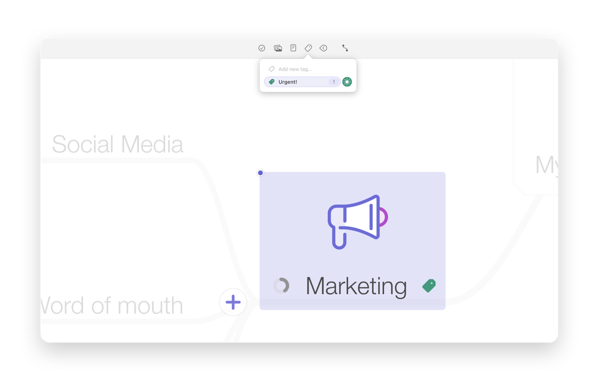 Tag highlighting in MindNode Next