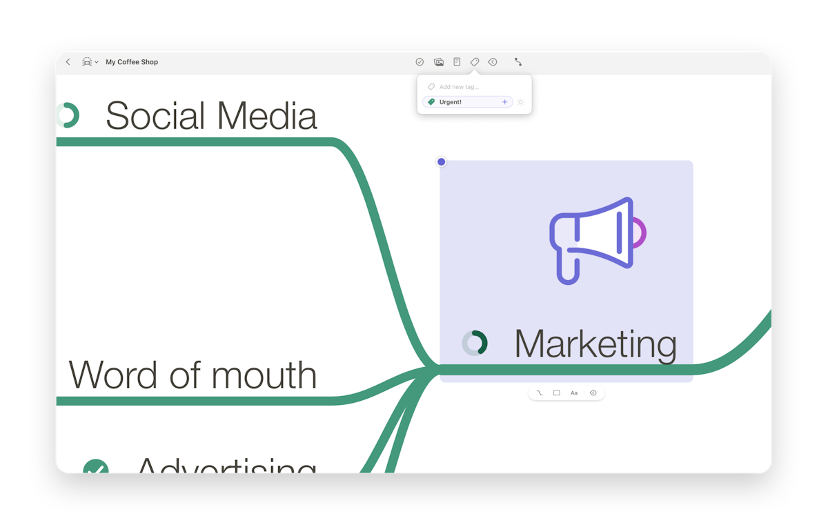 Tags in MindNode Next