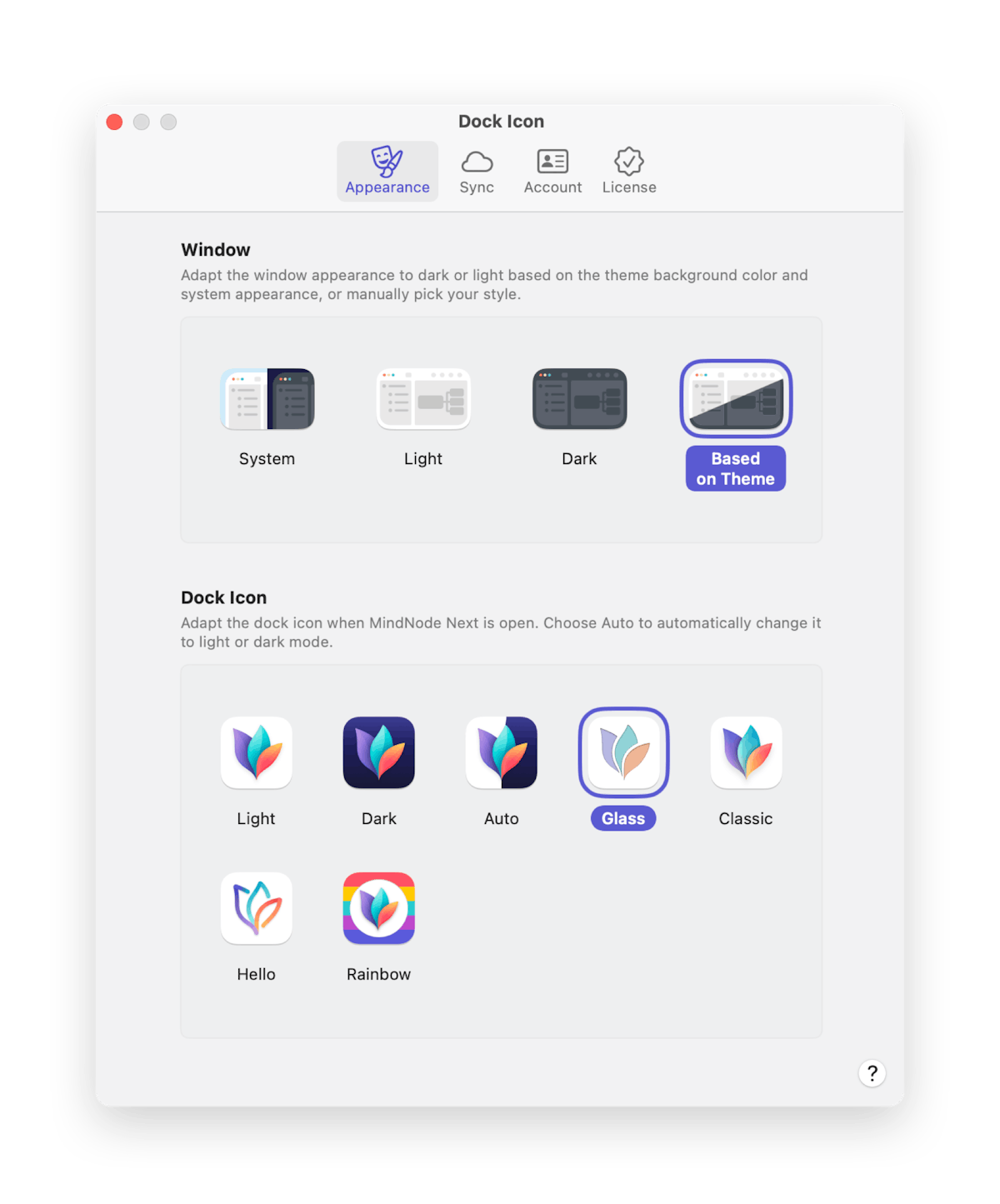 macOS apperance settings