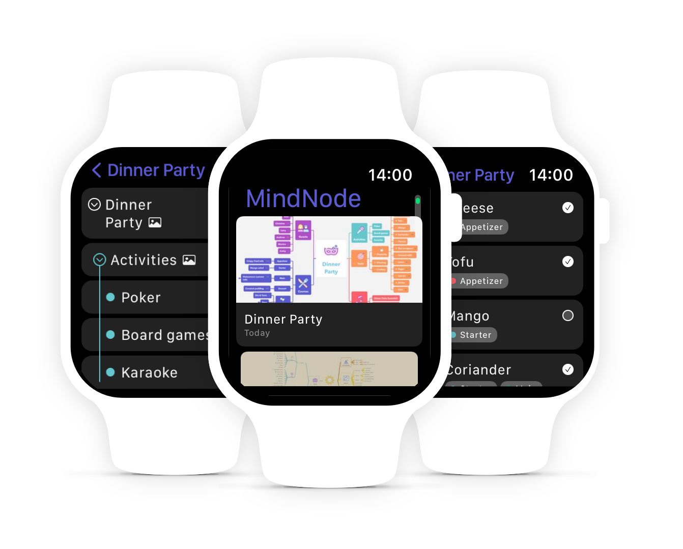 Updated Apple Watch MindNode App