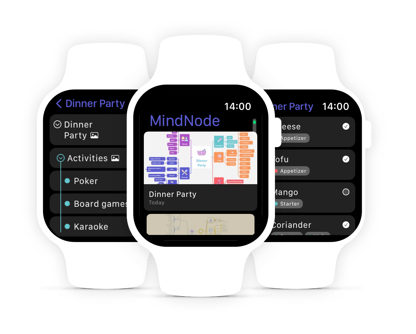 Updated Apple Watch MindNode App