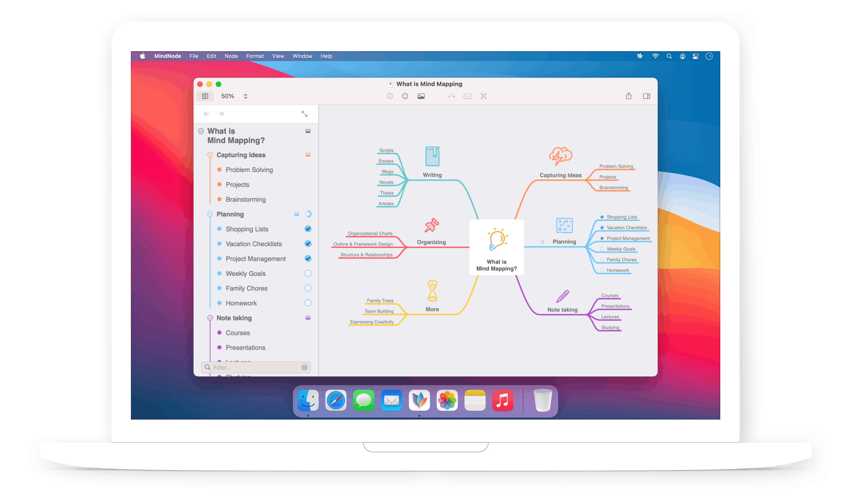 Mindnode 2 – Delightful Mind Mapping 2 5 1