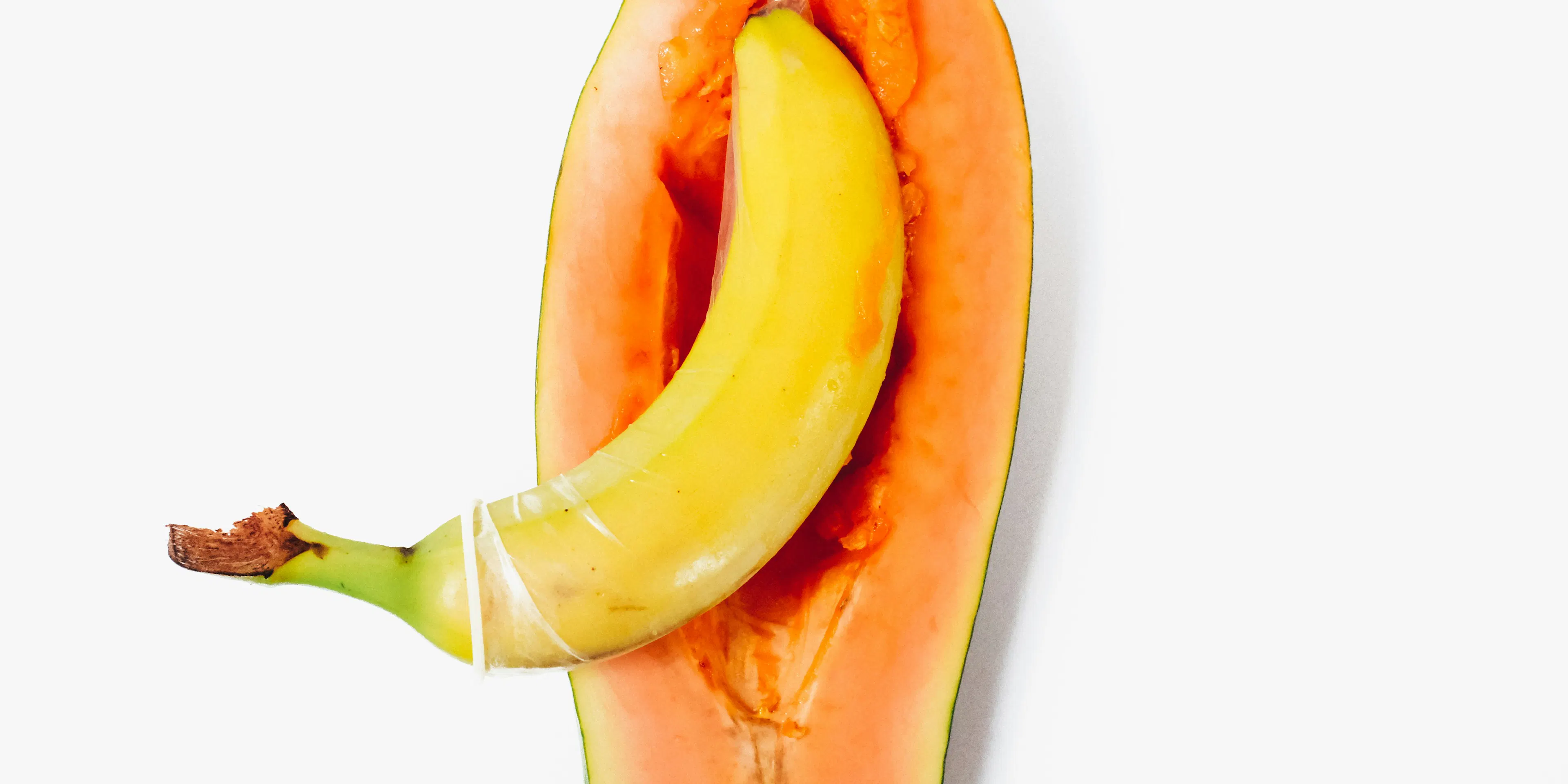 yellow banana on white surface