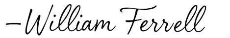 William Ferrell Signature