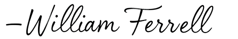 William Ferrell Signature