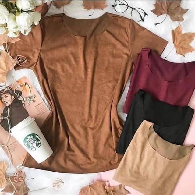 blusa suede