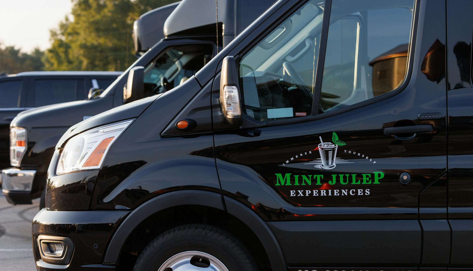 Mint Julep Experiences vehicles parked side by side