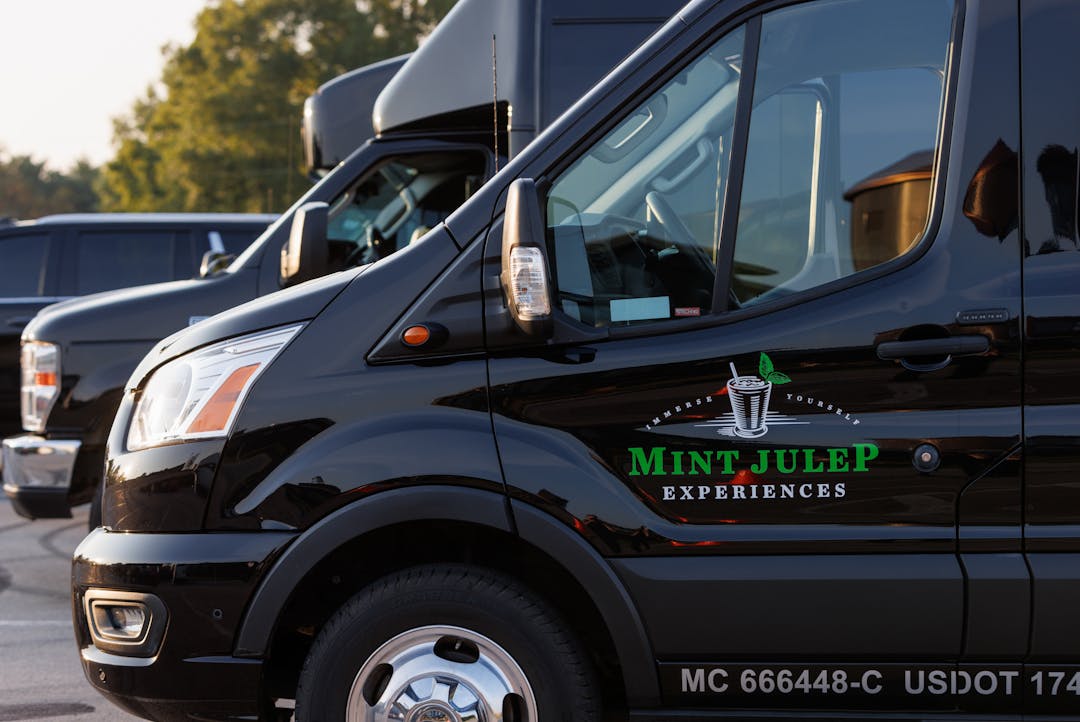 Mint Julep Experiences luxury vehicles parked side by side