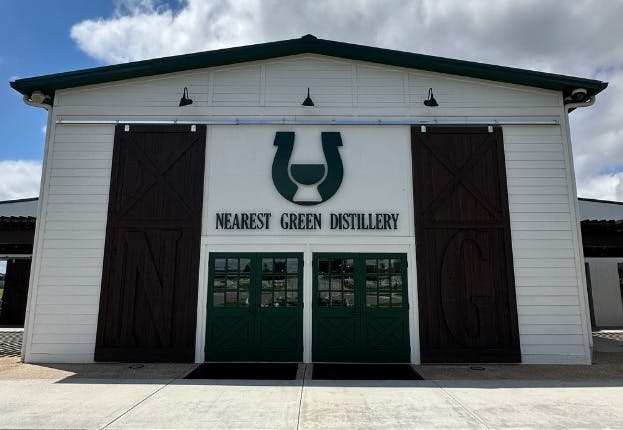 The facade of Nearest Green Distillery.