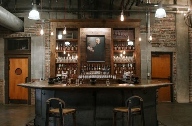 The vintage bar at Nelson's Green Brier