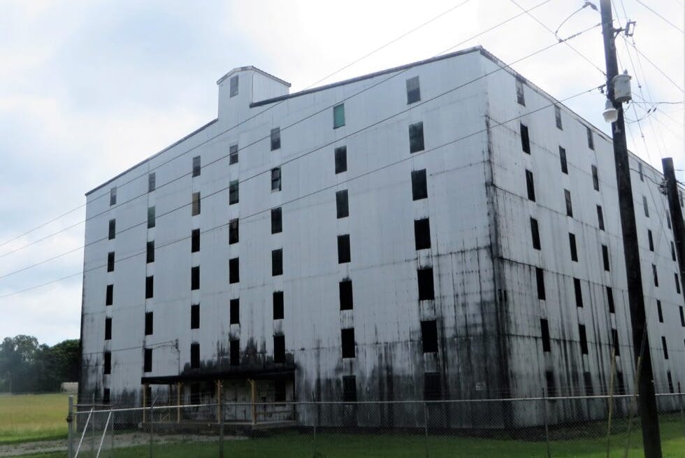 An exterior view of Heaven Hill Distillery.