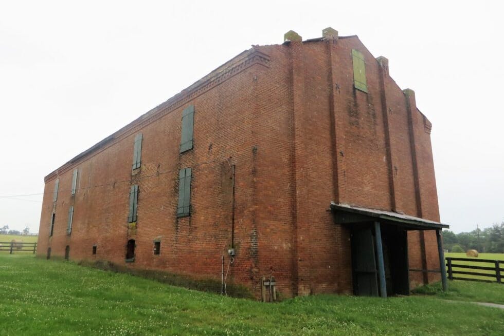 An exterior view of James M. Stone Distillery.
