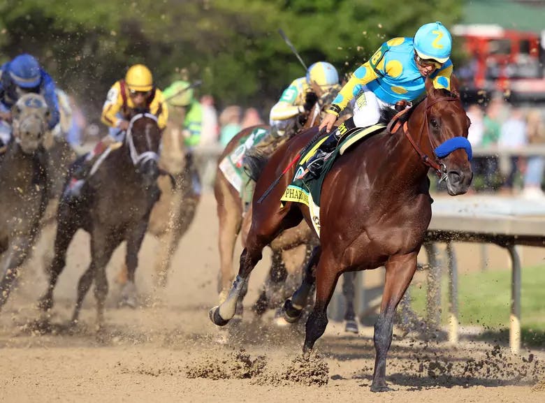 A horse racing event at Churchill Downs.