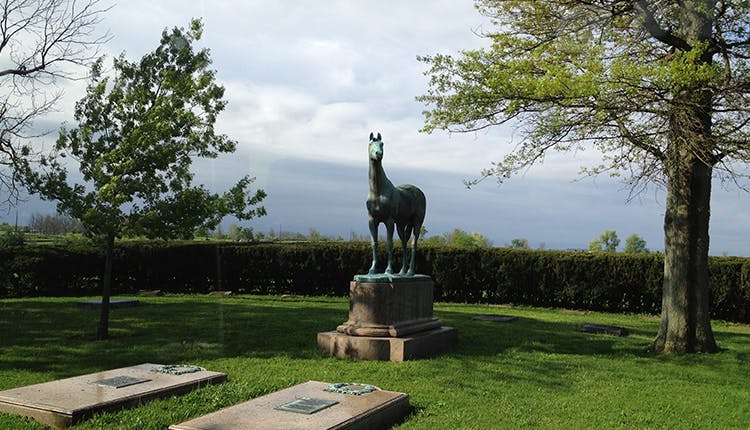 The statue of Fair Play in Kentucky.