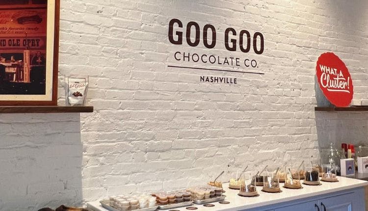 The interior of Goo Goo Chocolate Co. 