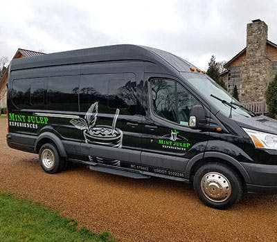 A Mint Julep Experiences luxury tour vehicle.