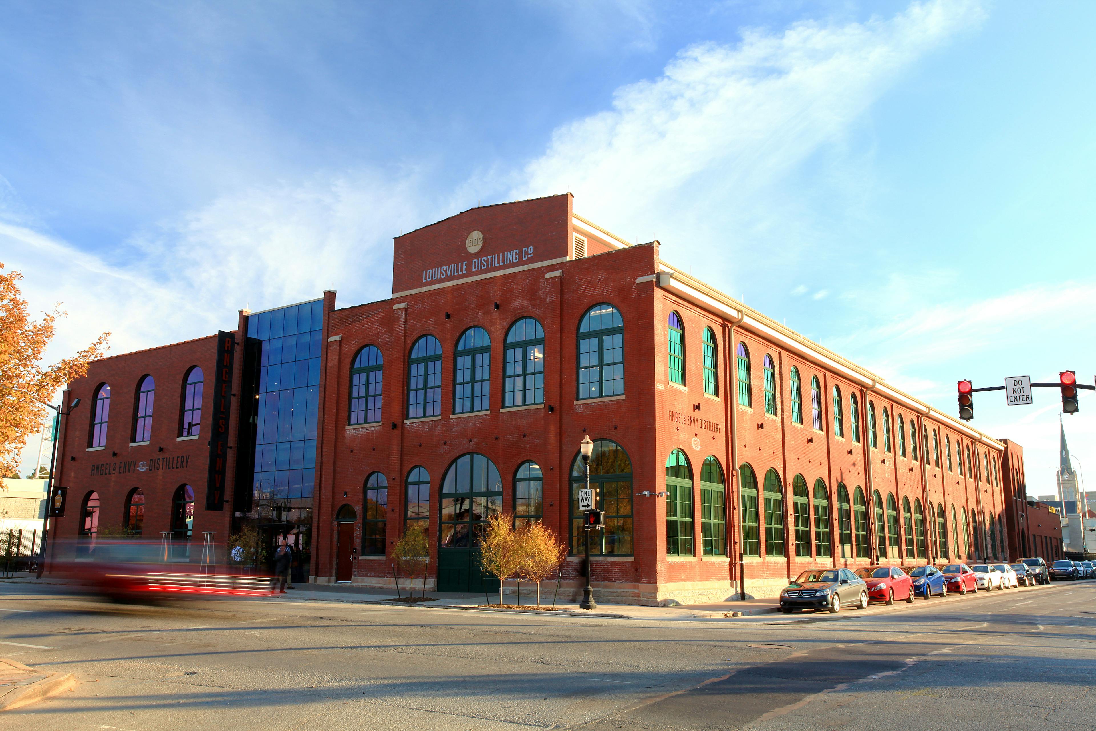 angels envy distillery located in downtown louisville, ky
